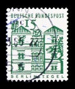 Tegel castle, Berlin, German buildings from twelve centuries, small size serie, circa 1965