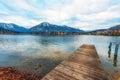 Tegernsee in the Bavarian Alps in winter Royalty Free Stock Photo