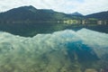 Tegernsee lake and Alp mountains Royalty Free Stock Photo