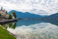 Tegernsee lake and Alp mountains Royalty Free Stock Photo