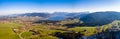 Tegernsee lake in the Bavarian Alps. Aerial Panorama. Spring. Germany Royalty Free Stock Photo