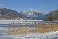 Tegernsee - lake in wintertime Royalty Free Stock Photo