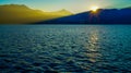 Tegernsee sunset Royalty Free Stock Photo