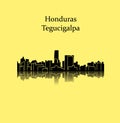 Tegucigalpa, Honduras city silhouette