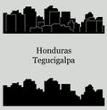 Tegucigalpa, Honduras city silhouette