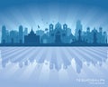 Tegucigalpa Honduras city skyline vector silhouette Royalty Free Stock Photo