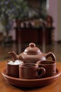 teh poci, indonesian traditional serving tea using pottery Royalty Free Stock Photo