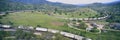 The Tehachapi Train Loop near Tehachapi California is the historic location of the Southern Pacific Railroad where freight trains