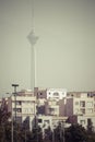 TEHERAN, IRAN - OCTOBER 03, 2016: Residential buildings in front