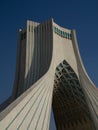 Tehran Azadi Tower blue sky Royalty Free Stock Photo