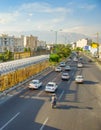 Tehran busy road, Iran Royalty Free Stock Photo