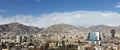 Tehran city capital of iran in aerial view of