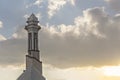 Tehran International Permanent Fairground, Ebrahim Prophet Masque Minaret in Front of Cloudy Sky Royalty Free Stock Photo