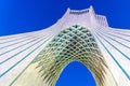 TEHRAN, IRAN - APRIL 2, 2018: Evening view of Azadi Tower in Tehr Royalty Free Stock Photo