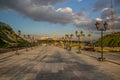 TEHRAN, IRAN - APRIL 14, 2018: Path in Honar garden in Tehran, Ir