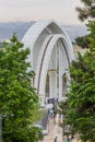 TEHRAN, IRAN - APRIL 14, 2018: Tomb of the Unknown Soldier in front of the Holy Defense Museum in Tehran, Ir