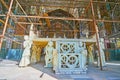 Persian marble throne in Golestan, Tehran