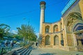 The minaret of Sepahsalar mosque in Tehran
