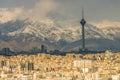 Tehran skyline of the city