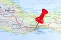 Tehuantepec, Mexico pin on map Royalty Free Stock Photo