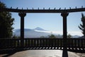 The Teide framed in the Mirador de la Cruz del Carmen