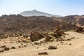 Teide National Park occupies the highest area of the island of Tenerife in the Canary Islands and Spain. Royalty Free Stock Photo