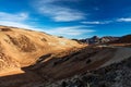 Teide National Park, Tenerife, Canary Islands - colourful soil of the Montana Blanca volcanic ascent trail, leading up to the 3718