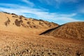 Teide National Park, Tenerife, Canary Islands - colourful soil of the Montana Blanca volcanic ascent trail, leading up to the 3718