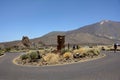 Teide National Park, Tenerife, Spain August 13, 2022 - Parking at the Hotel Restaurant at Roques de GarcÃÂ­a in the National Park