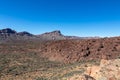 Teide - Panoramic view on mount Guajara seen from Minas de San Jose in Mount Teide National Park, Tenerife, Spain Royalty Free Stock Photo