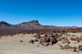 Teide - Panoramic view on mount Guajara seen from Minas de San Jose in Mount Teide National Park, Tenerife, Spain Royalty Free Stock Photo