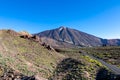 Teide - Scenic mountain road leading to volcano Pico del Teide, Mount El Teide National Park, Tenerife, Canary Islands, Spain, Royalty Free Stock Photo