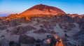 Rocks on the Teide volcano in the light of the rising sun Royalty Free Stock Photo