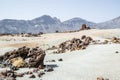 Teide volcano National Park in Tenerife. Lava desert Royalty Free Stock Photo