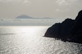 Teide volcano in Tenerife seen from La Gomera island. Canary isl Royalty Free Stock Photo