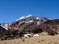 Teideview in the Teide National Park on the volcanic island of Tenerife in winter