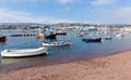 Teign river Teignmouth Devon tourist town with blue sky Royalty Free Stock Photo