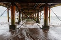 Teignmouth pier image from underneath Royalty Free Stock Photo