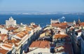 Tejo river as seen from the observation platform of Santa Justa