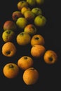 Tejocote fruit macro close up