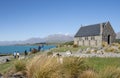 Historic small stone church at Tekapo