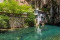 Tekija house and Buna river in Blagaj village near Mostar, Bosnia and Herzegovi Royalty Free Stock Photo