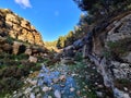 Tekoa stream after the rain in Gush Etzion Israel