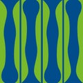 Blue background and successive green shapes