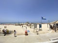 Tel Aviv beach, full of people, Israel