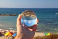 Tel Aviv beach in magic sphere