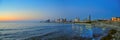 Tel Aviv Beach Panorama, Israel Royalty Free Stock Photo