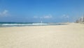 Tel Aviv beach without people