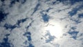 Tel Aviv. Blue sky. White clouds. Birch water. The sun. The waves. Surfing. Royalty Free Stock Photo