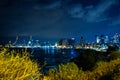 Tel Aviv city at night Royalty Free Stock Photo